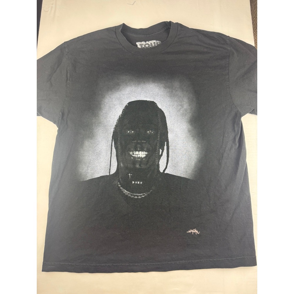 Travis Scott T-Shirt XL Black Utopia Circus Maximus Tour 2023 Graphic Tee